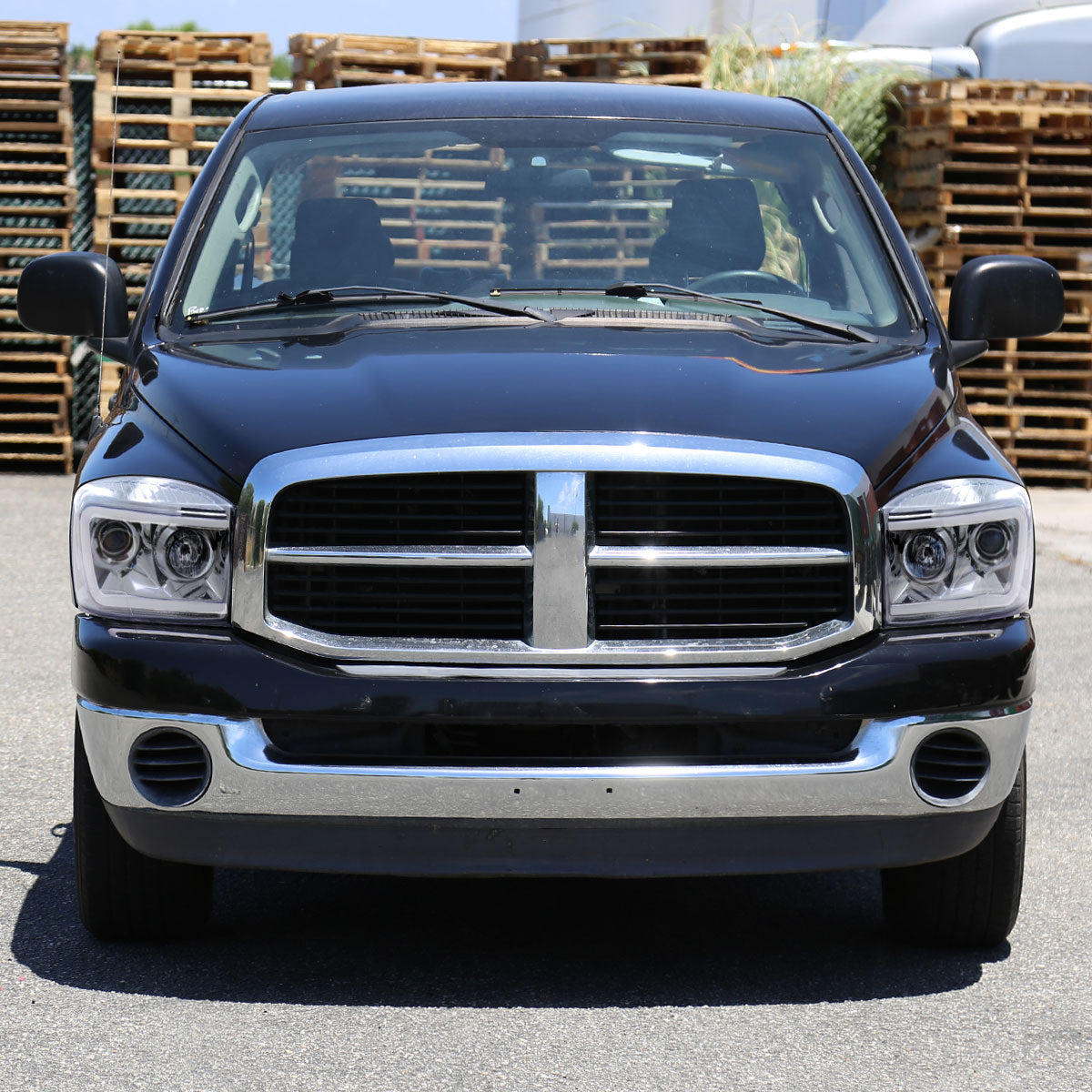 Spec-D 06-08 Ram 1500/ 06-09 2500 3500 LED Projector Headlights Chrome