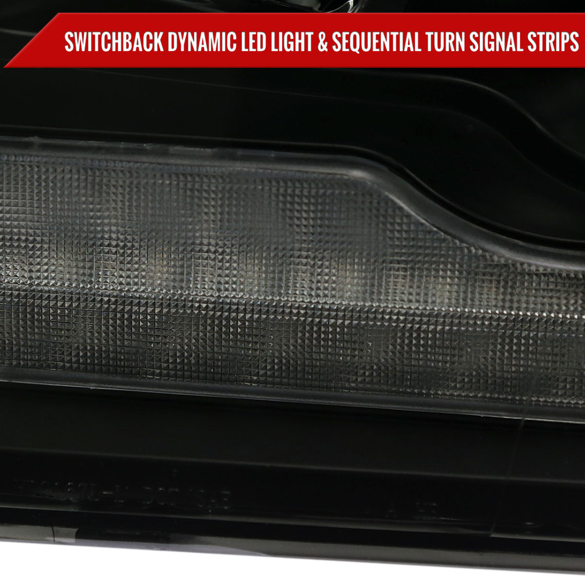 Spec-D 10-18 Ram 1500/2500/3500 Headlights Switchback Sequential Smoked.