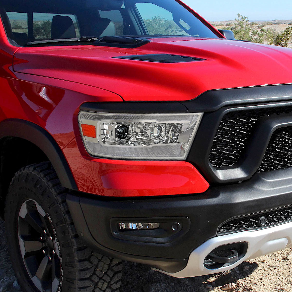 Spec-D 19-24 Ram 1500 SEQ LED Projector Headlights Chrome