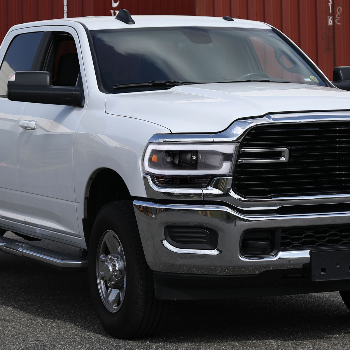 Spec-D 19-24 Ram 2500-5500 Headlights LED Tube Projector Matte Black