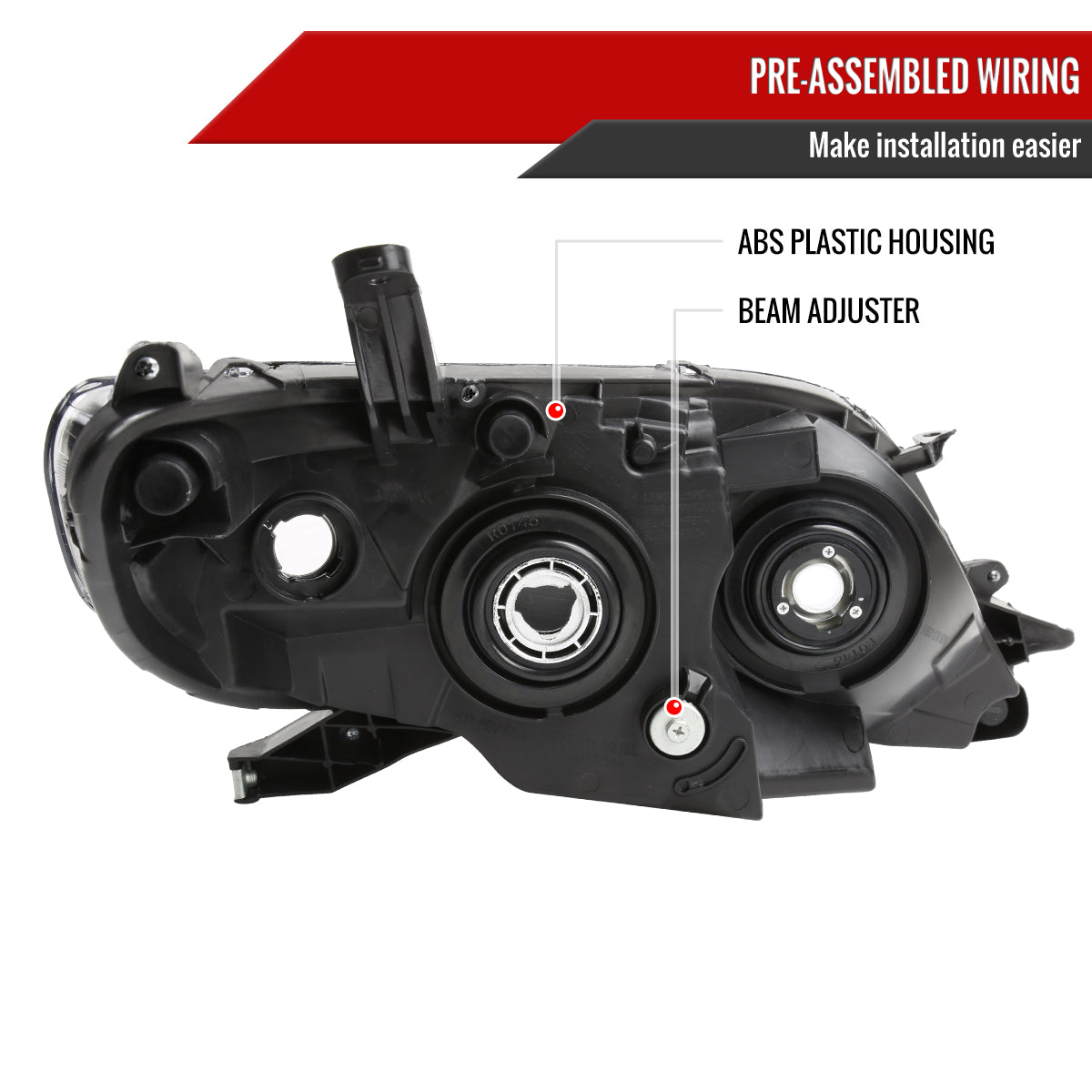 Spec-D 11-20 Toyota Sienna Projector Headlights Chrome