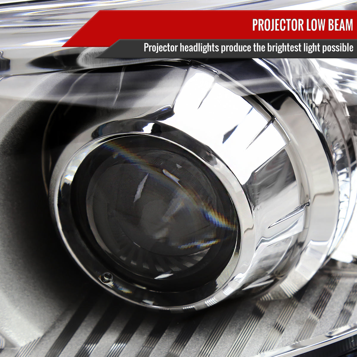 Spec-D 11-20 Toyota Sienna Driver Projector Chrome Replacement