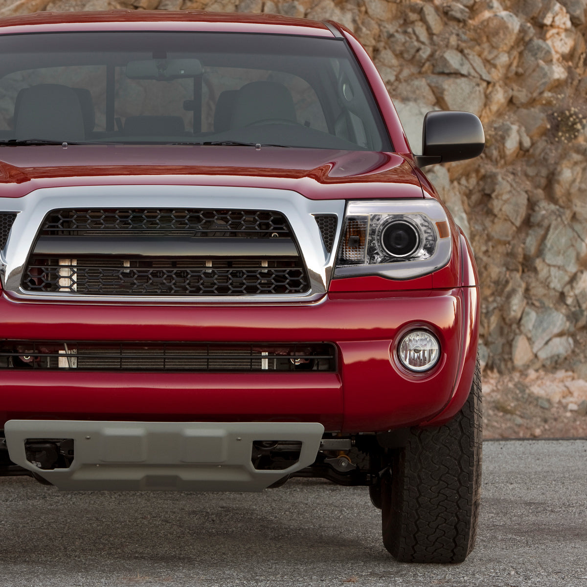 Spec-D 05-11 Tacoma LED Bar Projector Headlights Chrome