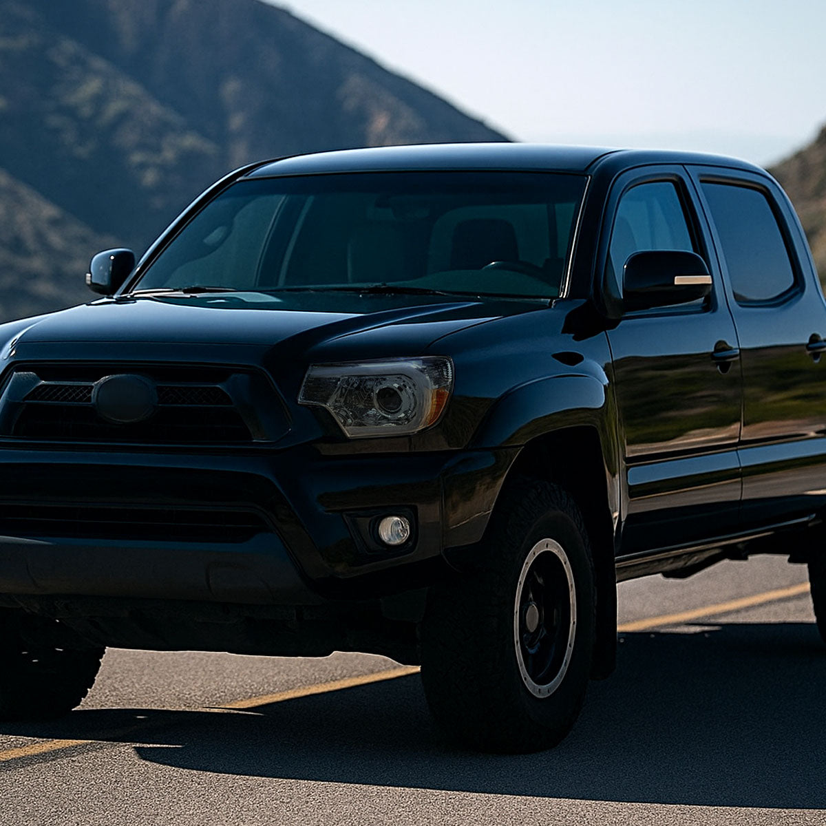 Spec-D 12-15 Tacoma Projector Headlights Parking Light Chrome/Smoked