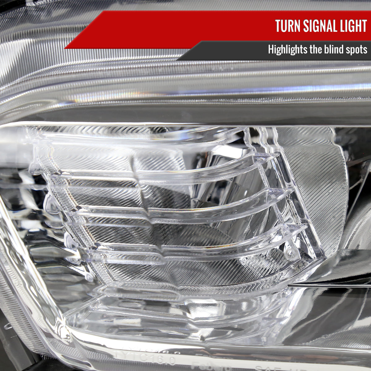 Spec-D 16-23 Toyota Tacoma Driver Replacement Projector Headlight Chrome