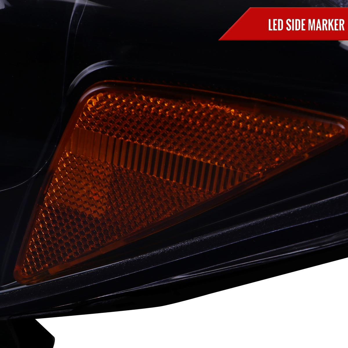 Spec-D 16-23 Toyota Tacoma Projector Headlights Glossy Black.