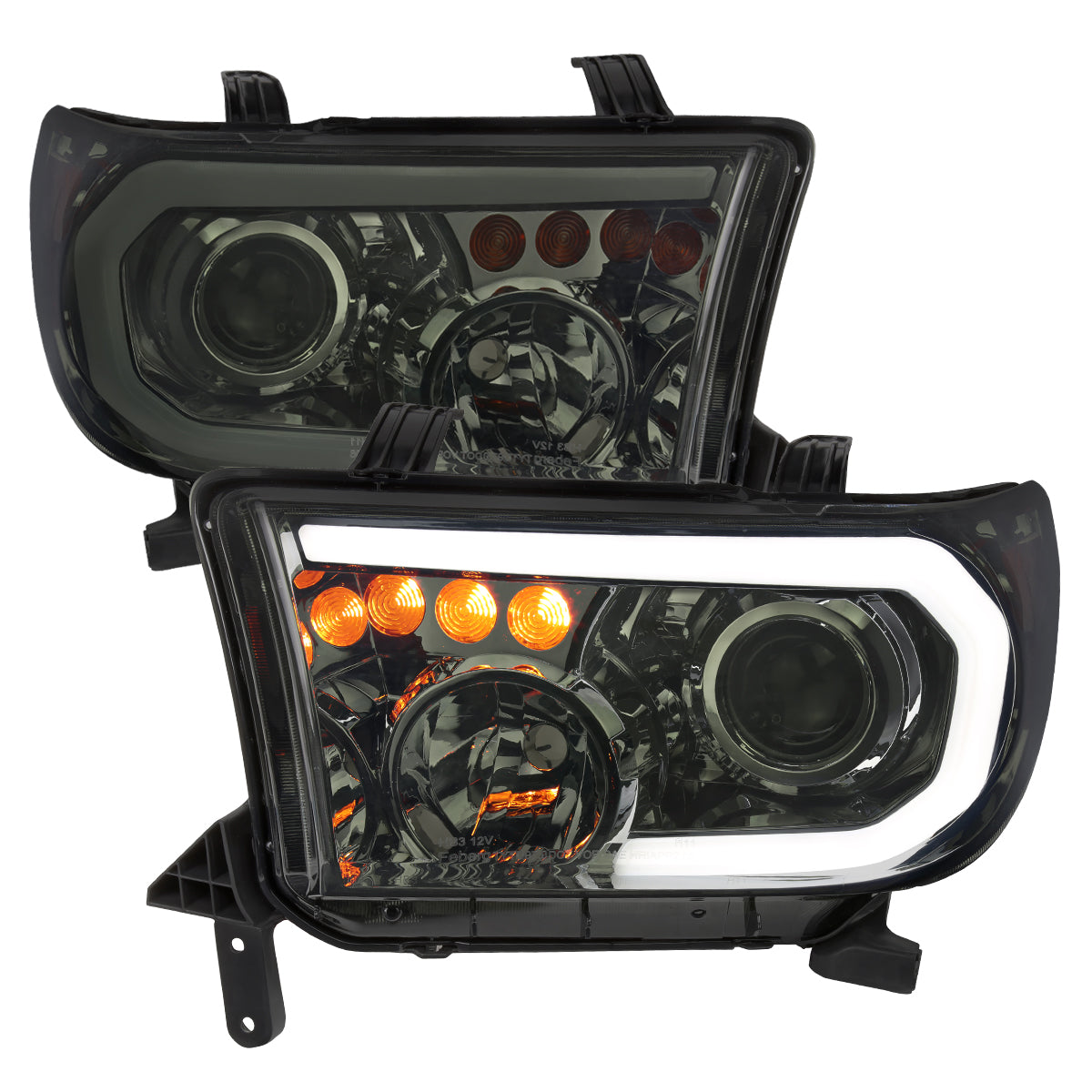 Spec-D 07-13 Tundra/08-17 Sequoia Headlights Retro Style Tube