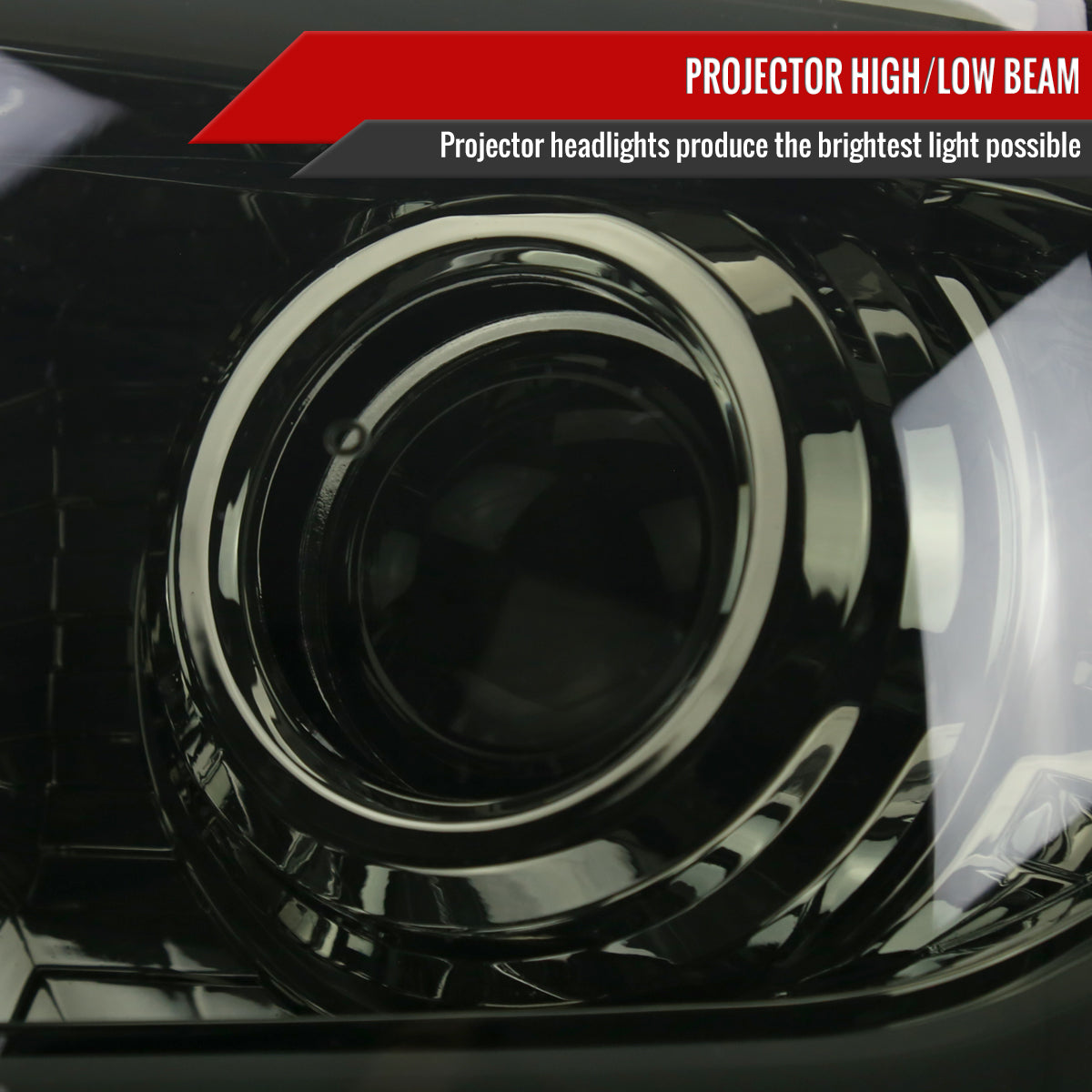 Spec-D 14-21 Tundra SEQ Bar Projector Headlights Chrome/Smoked