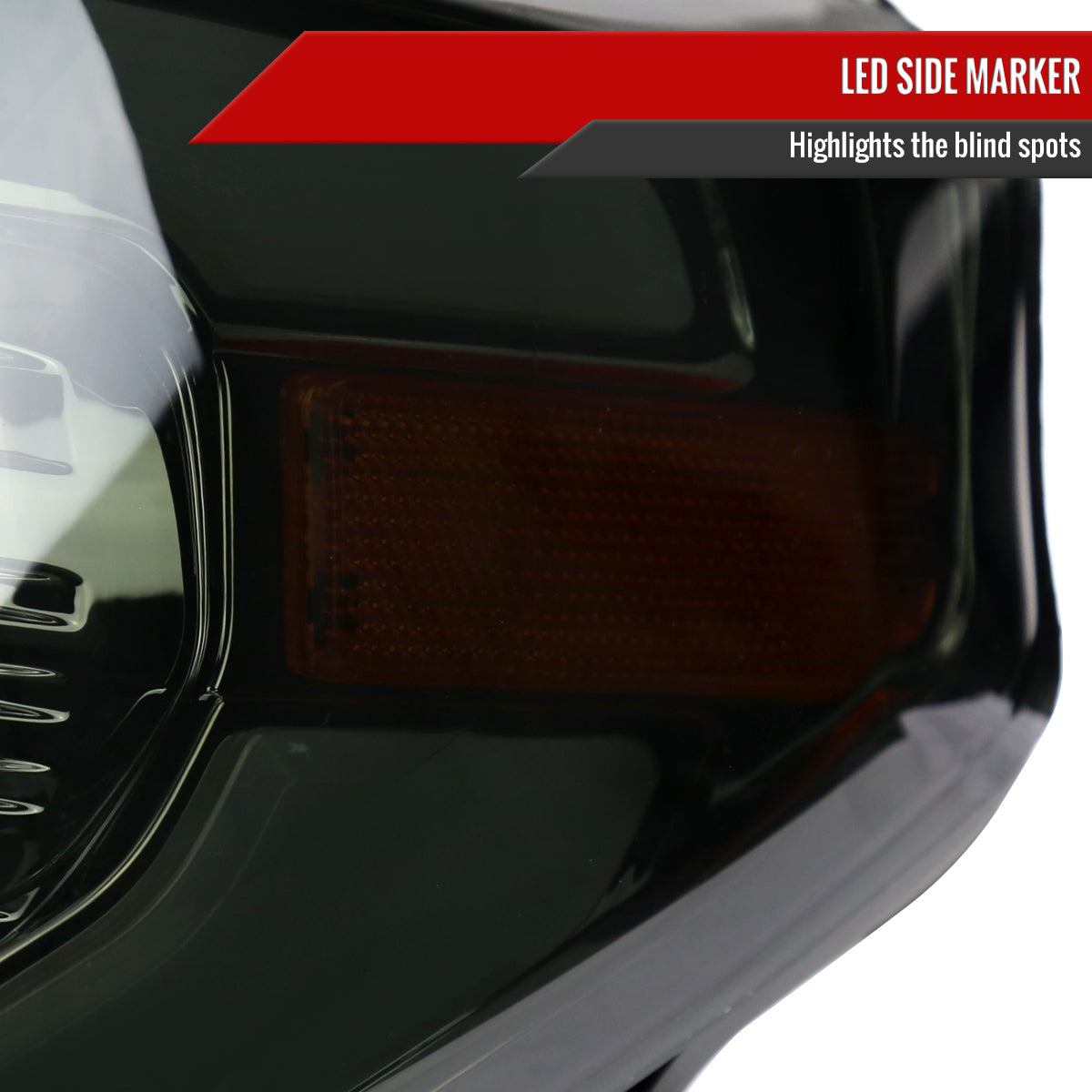 Spec-D 14-21 Tundra SEQ Bar Projector Headlights Chrome/Smoked