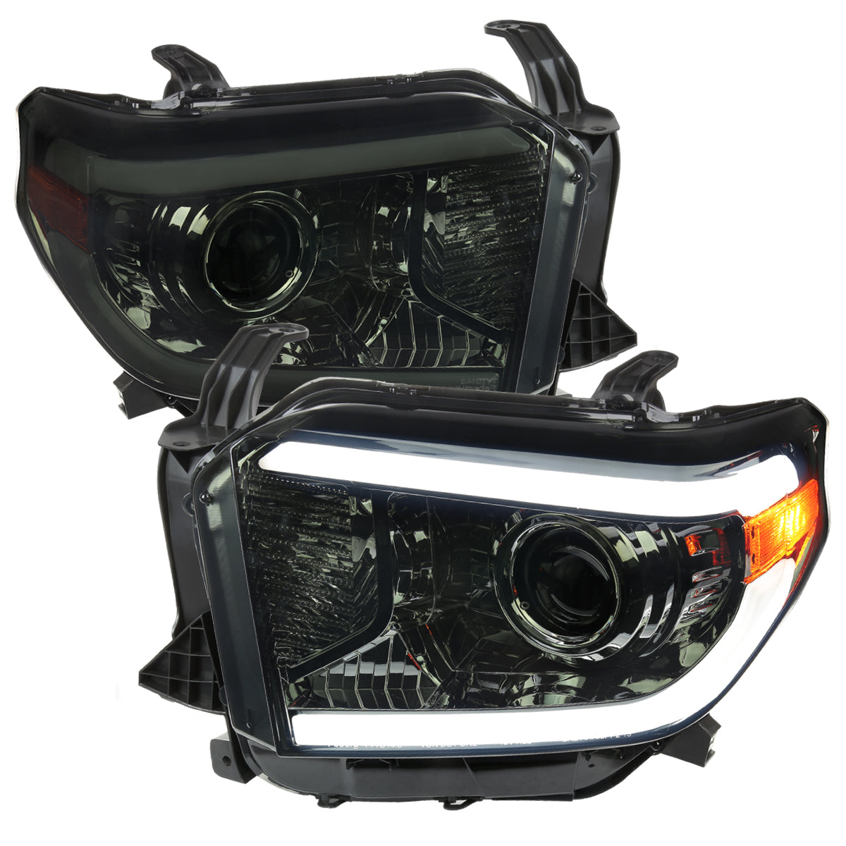 Spec-D 14-21 Tundra LED Projector Headlights Chrome/Smoked