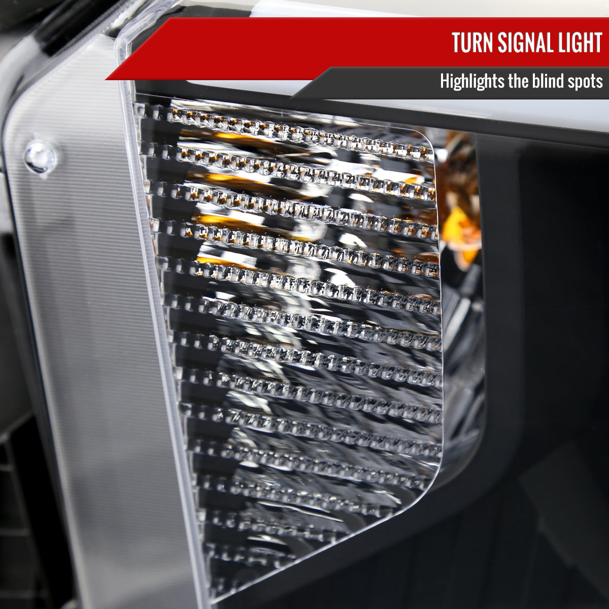Spec-D 14-21 Tundra Headlights witchback Sequential Signals Black