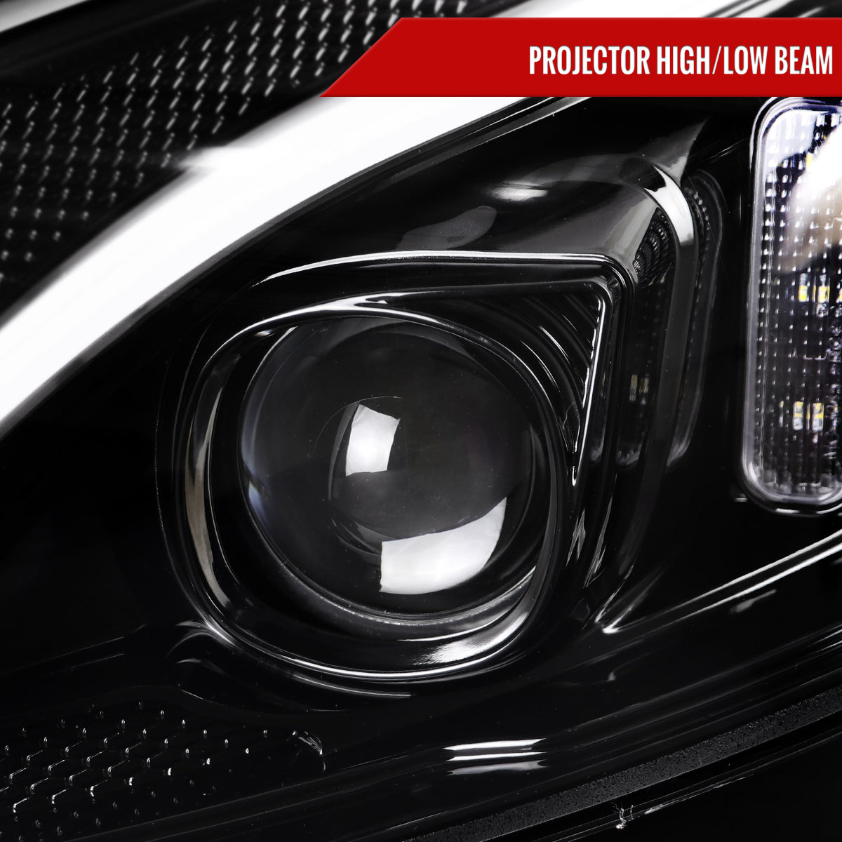 Spec-D 15-18 Mercedes C-Class W205 Sequential Headlights Black/Smoked