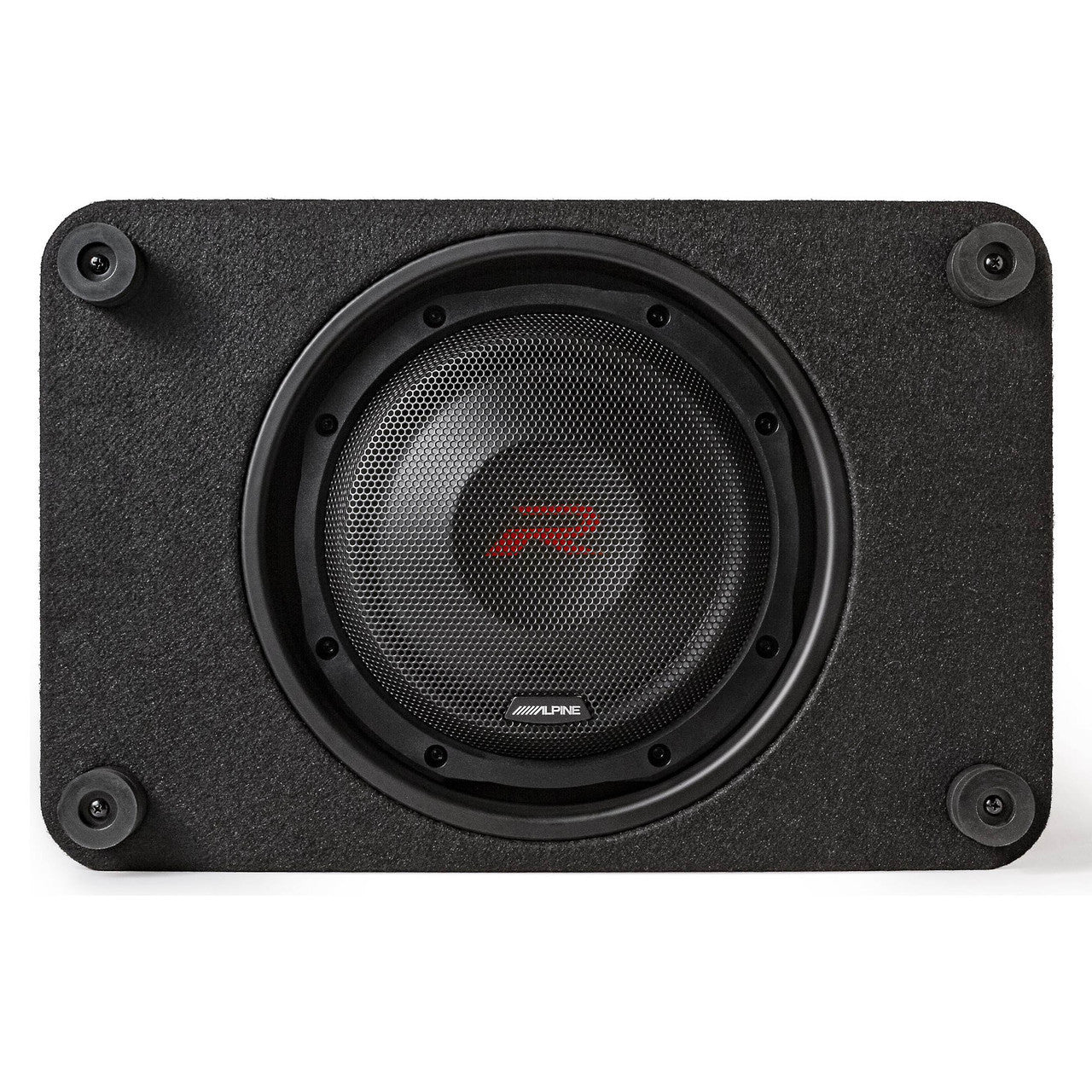 Alpine S2-A60M S-Series Class-D Amp w/ Rux & RS-SB10 Single 10” R-Series Shallow Preloaded Subwoofer Enclosure