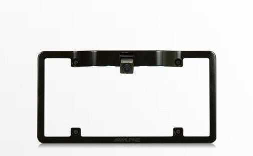 Alpine KTX-C10LP License Plate Frame with Alpine HCE-C1100 Back Up Camera
