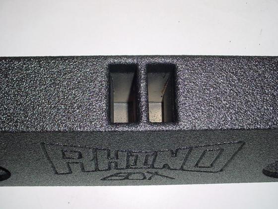 2-10'' Slot Ported Behind The Single Cab Truck Seat Poly Sub box