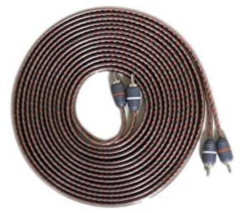 Elite Audio EA-RCA17 Standard 2-Ch RCA Cable - 17ft. Male to Male Twisted Wire Pair with Noise Reduction