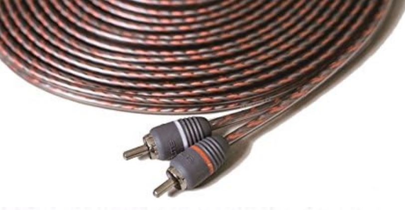 Elite Audio EA-RCA15 Standard 2-Ch RCA Cable - 15ft. Male to Male Twisted Wire Pair with Noise Reduction