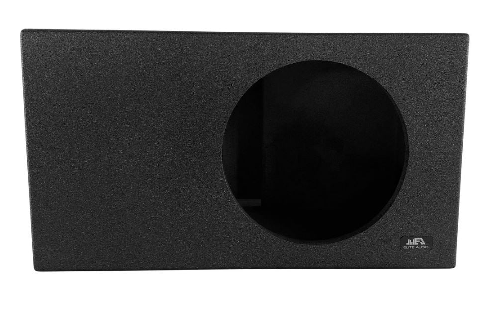 Elite Audio EBOX-BLVS15SPL Single 15” Subwoofer Enclosure - Polyurethane Bed Liner Finish, Rear Side Port for SPL Bass, 1” MDF Heavy-Duty Construction, Pro-Tuned Ports, High-Current Terminals for Premium Sound Quality