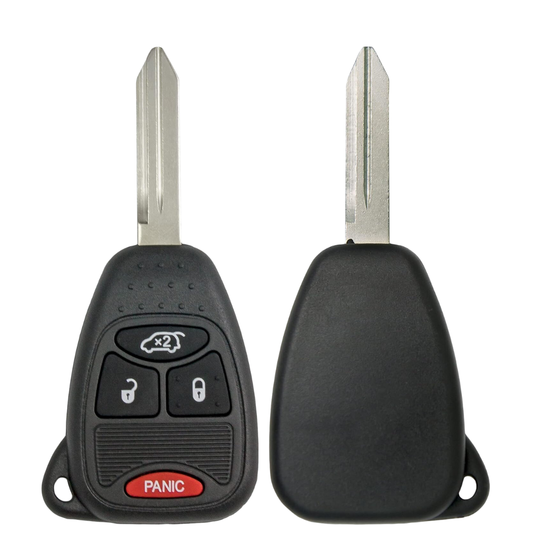 2004-2018 Chrysler Dodge Jeep / 4-Button Remote Head Key / OHT692427AA (AFTERMARKET)