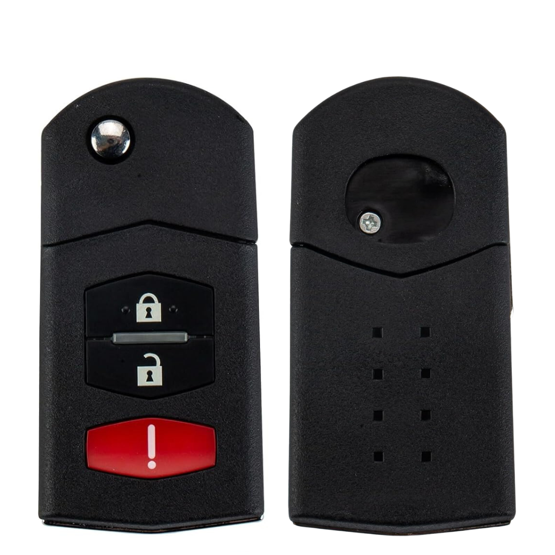 2004-2008 Mazda 6 / RX8 / 3-Button Flip Key / PN: GP7A-67-5RYB / KPU41788 (AFTERMARKET)