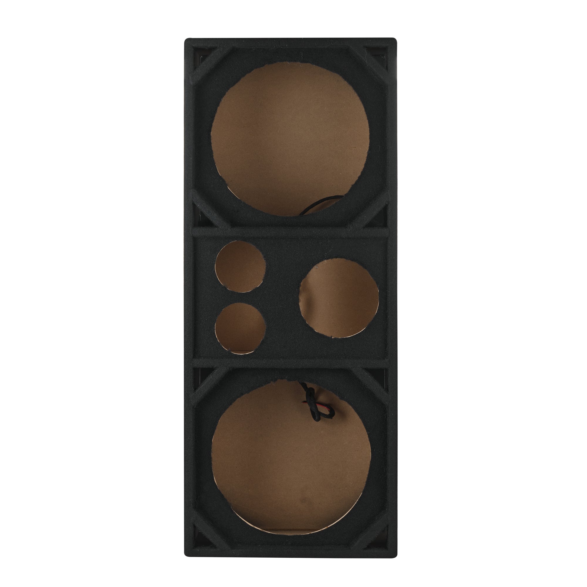 Dual 12” + Dual 4” Tweeter + 2” Driver Ported Voceteo Empty Enclosure | Speakon-Ready