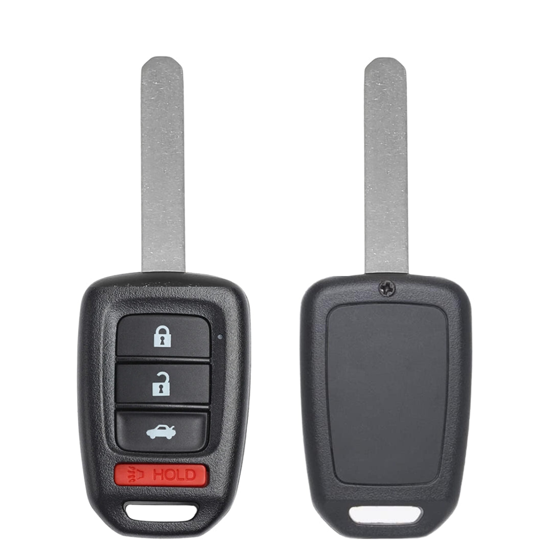 2016-2019 Honda Accord / 4-Button Remote Head Key / PN: 35118-T2A-A60 / MLBHLIK6-1TA (AFTERMARKET)
