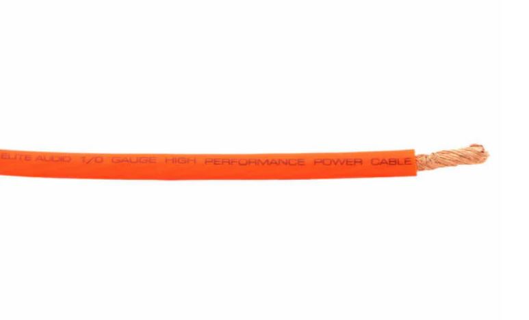 Elite Audio EA-PRM0G-PWR | 0 Gauge CCA Power Wire – 50ft Roll | High-Performance Car Audio Amp Cable