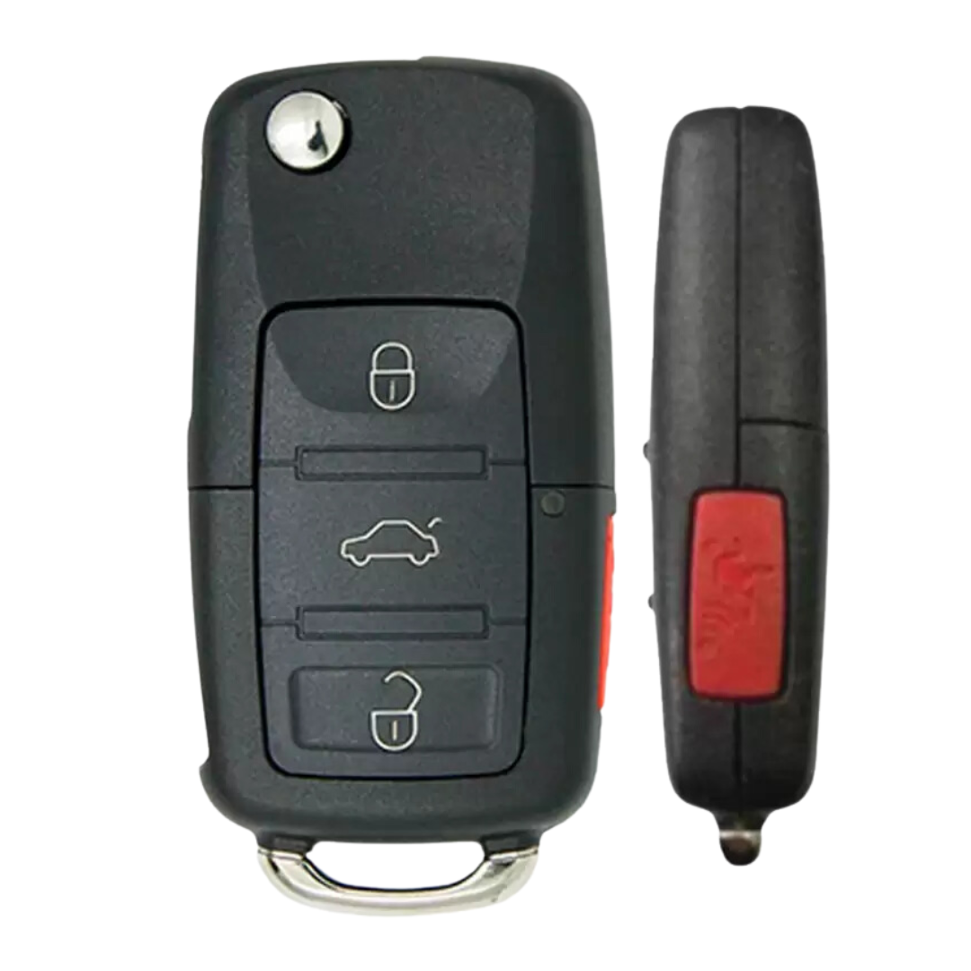 1998-2002 Volkswagen / 4-Button Flip Key / 1J0959753T / 315 MHz (AFTERMARKET)