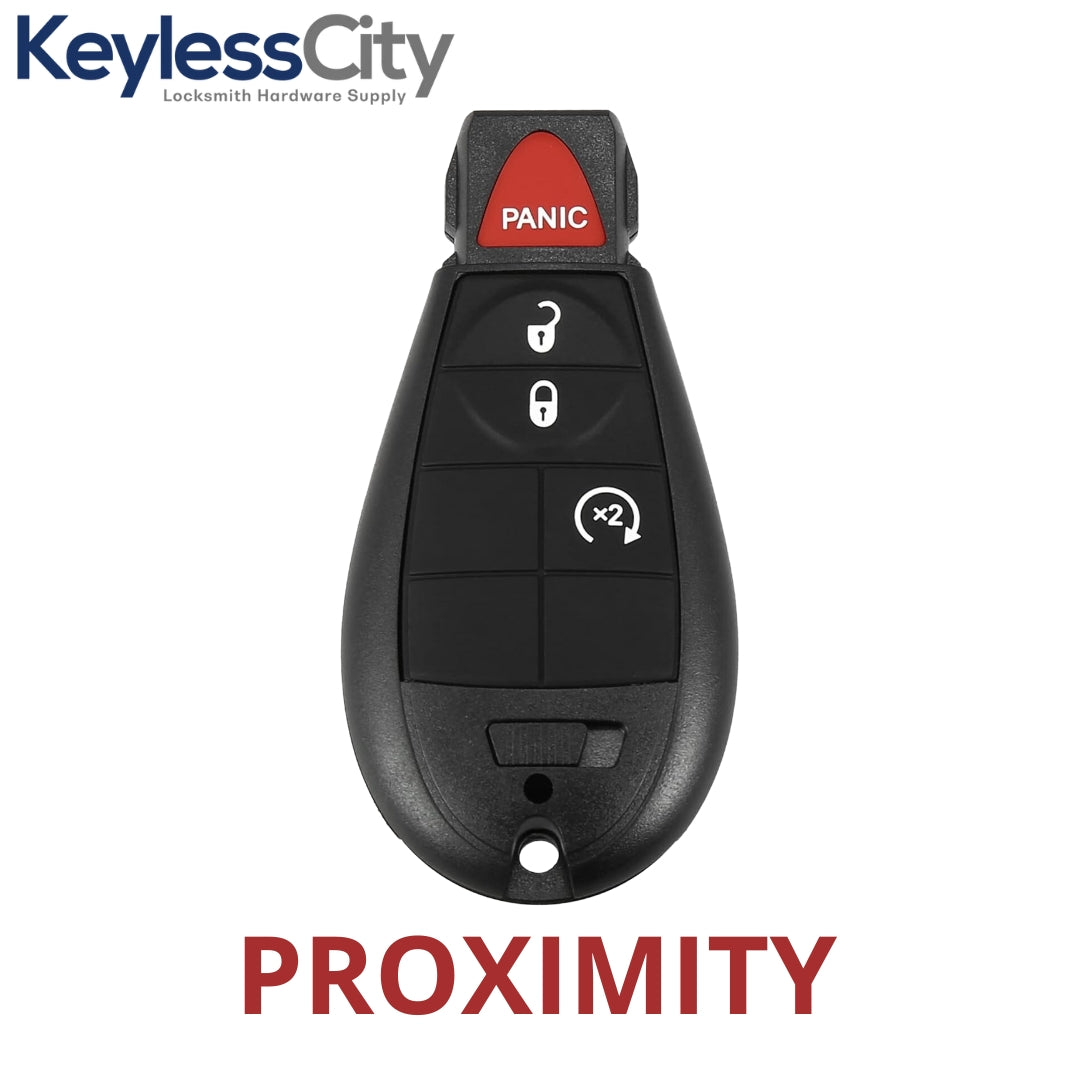 2009-2020 Jeep Chrysler Dodge / 4-Button Fobik Key / PN: 05026886AI / IYZ-C01C / Keyless Go Fobik (AFTERMARKET)