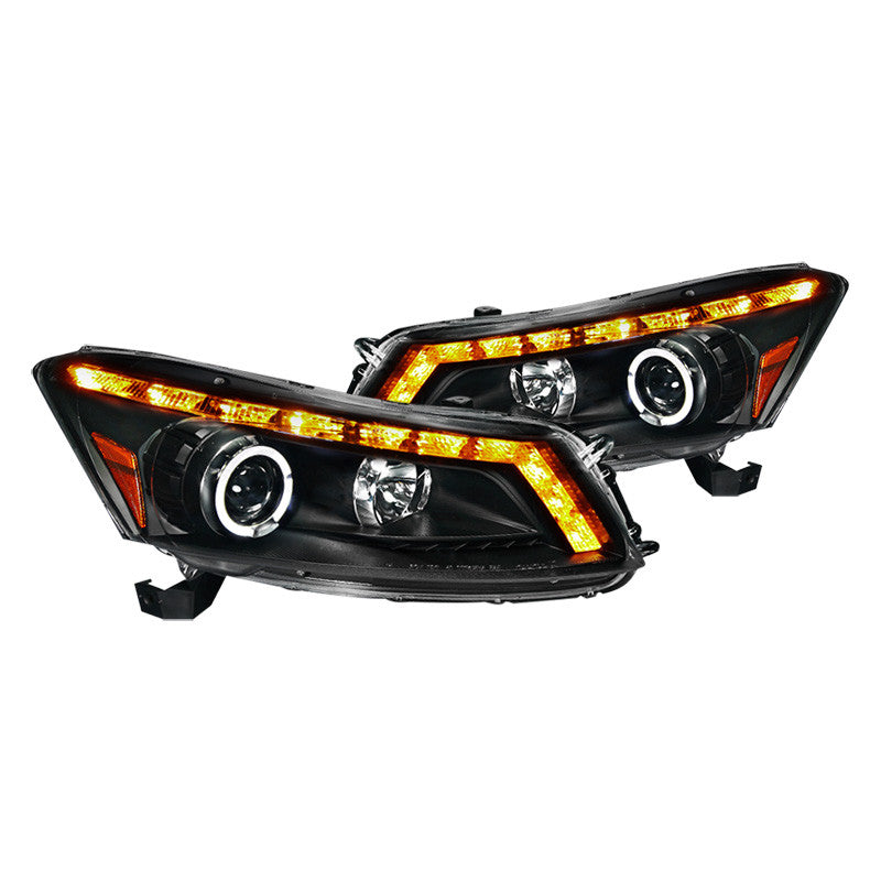 Spec-D 08-12 Honda Accord 4D Projector Black Headlights