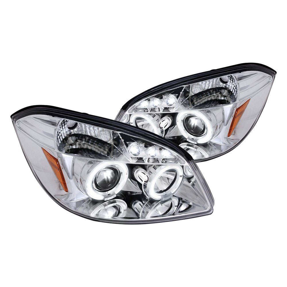 Spec-D 05-06 Pontiac Pursuit Halo Projector Headlights Chrome