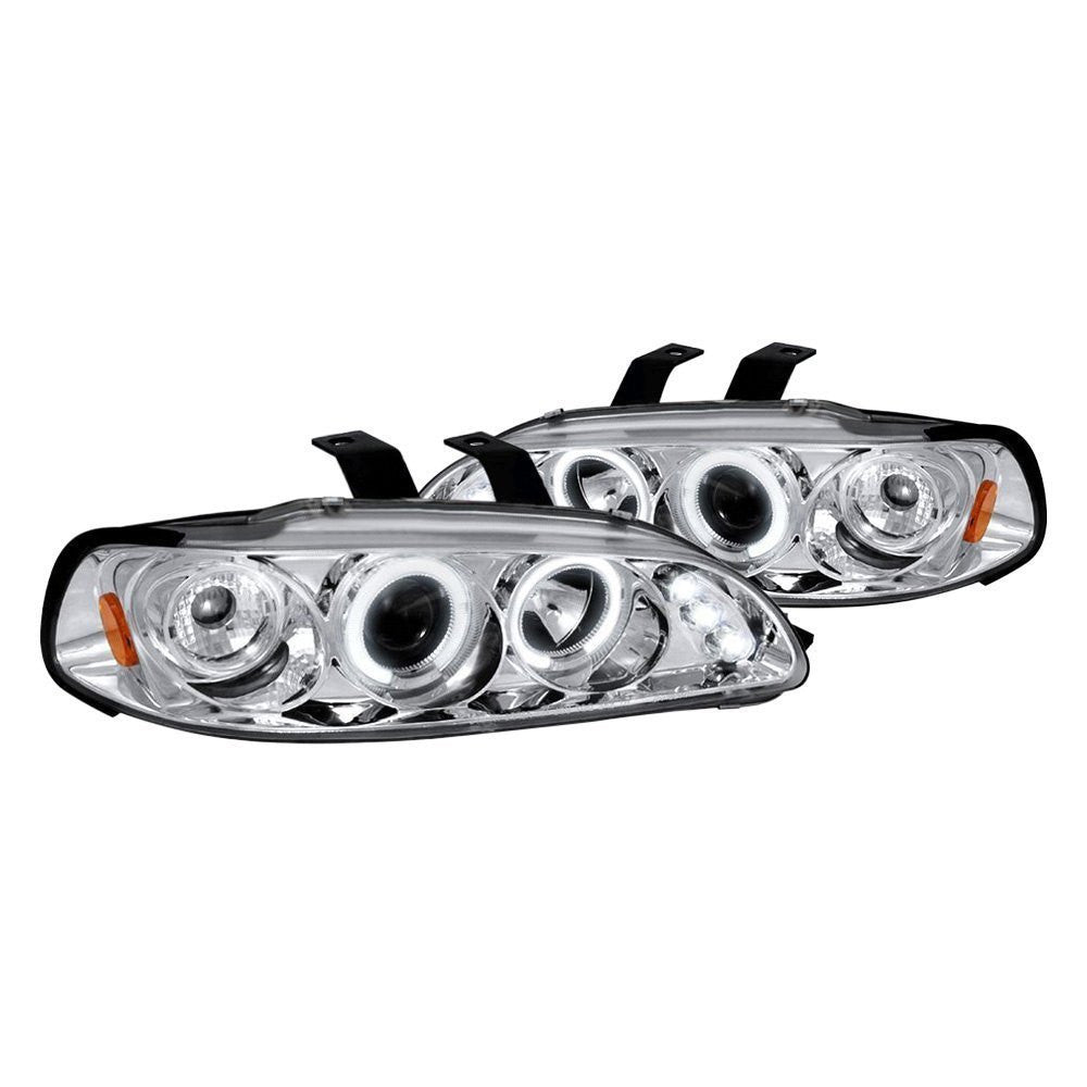 Spec-D 92-95 Honda Civic Halo Projector Headlights Chrome