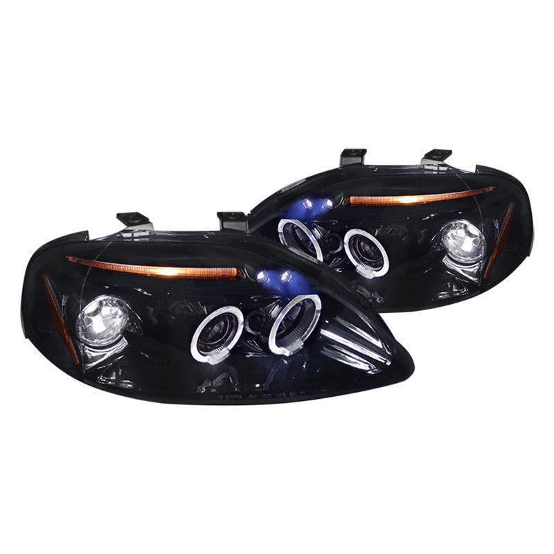 Spec-D 99-00 Civic LED Projector Headlights Black/Smoked Lens