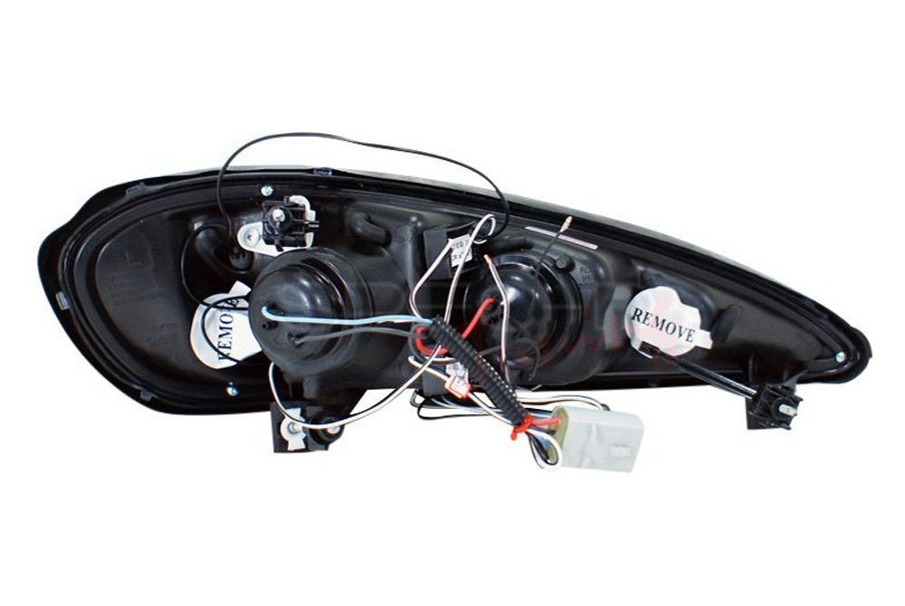 Spec-D 99-05 Grand Am Halo Projector Headlights Smoked