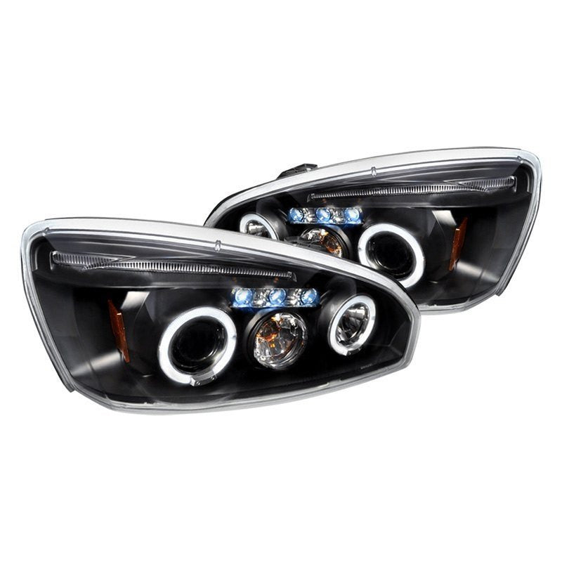 Spec-D 04-08 Chevy Malibu Halo Projector Headlights Black