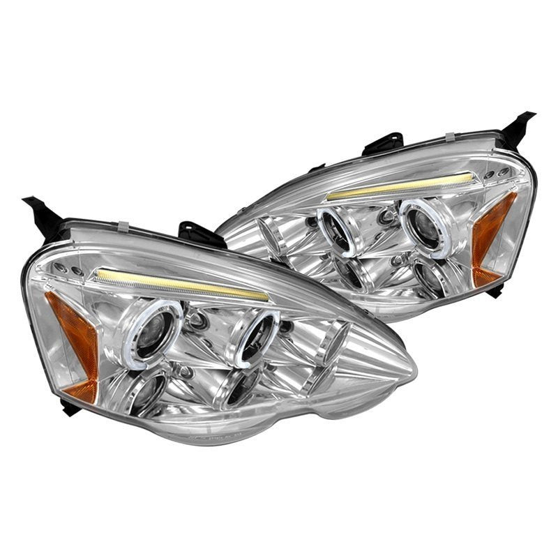 Spec-D 02-04 Acura RSX Halo Projector Headlights Chrome