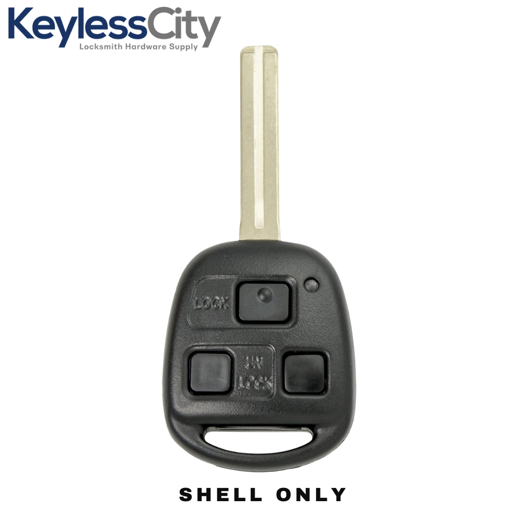 1998-2008 Lexus / 3-Button Remote Head Key SHELL / TOY48 / HYQ12BBT, HYQ1512V (AFTERMARKET)