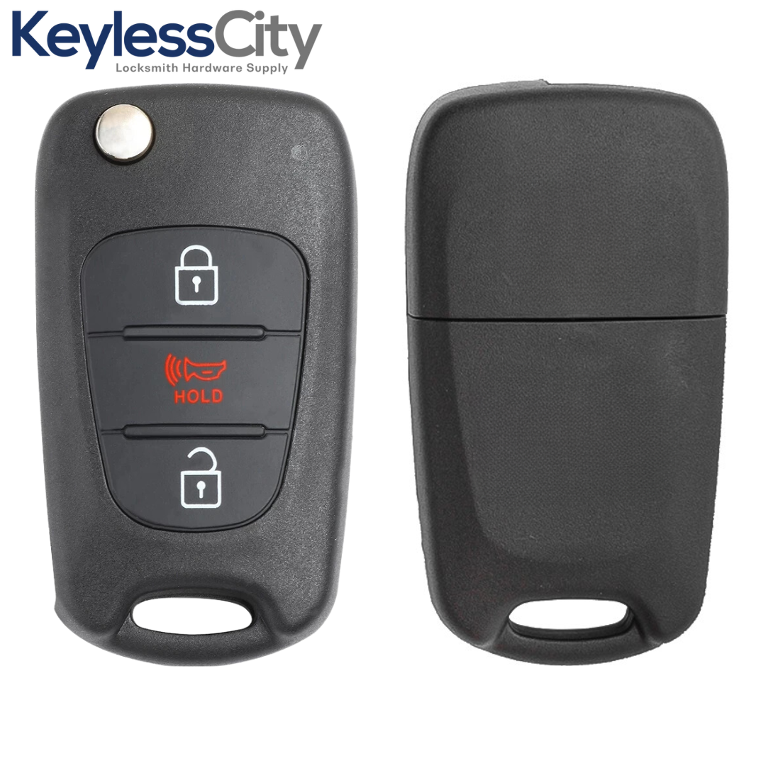 2010-2012 Kia Soul / 3-Button Flip Key / PN: 95430-2K250 / NY0SEKSAM11ATX (AM11MY) (AFTERMARKET)