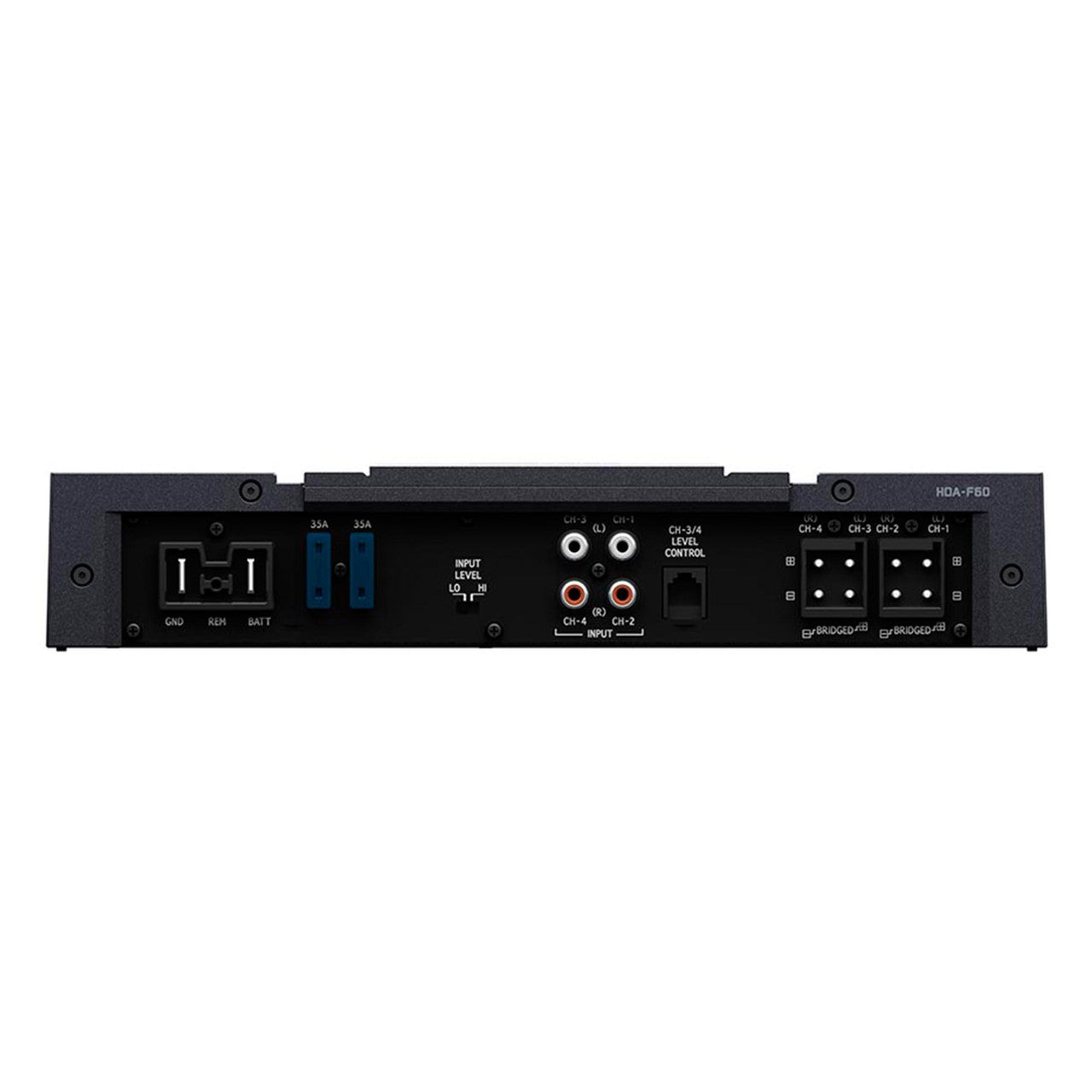 Alpine Status HDA-F60 Hi-Res 4-Channel Amplifier & Alpine RUX-KNOB.2 Remote Bass Knob Bundle