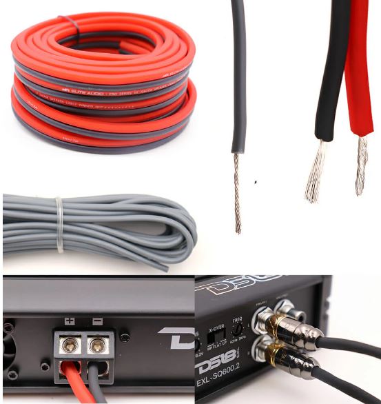 Elite Audio 4 Gauge Amp Kit Pro Series 100% OFC Copper True Gauge Complete Amplifier Wiring Kit