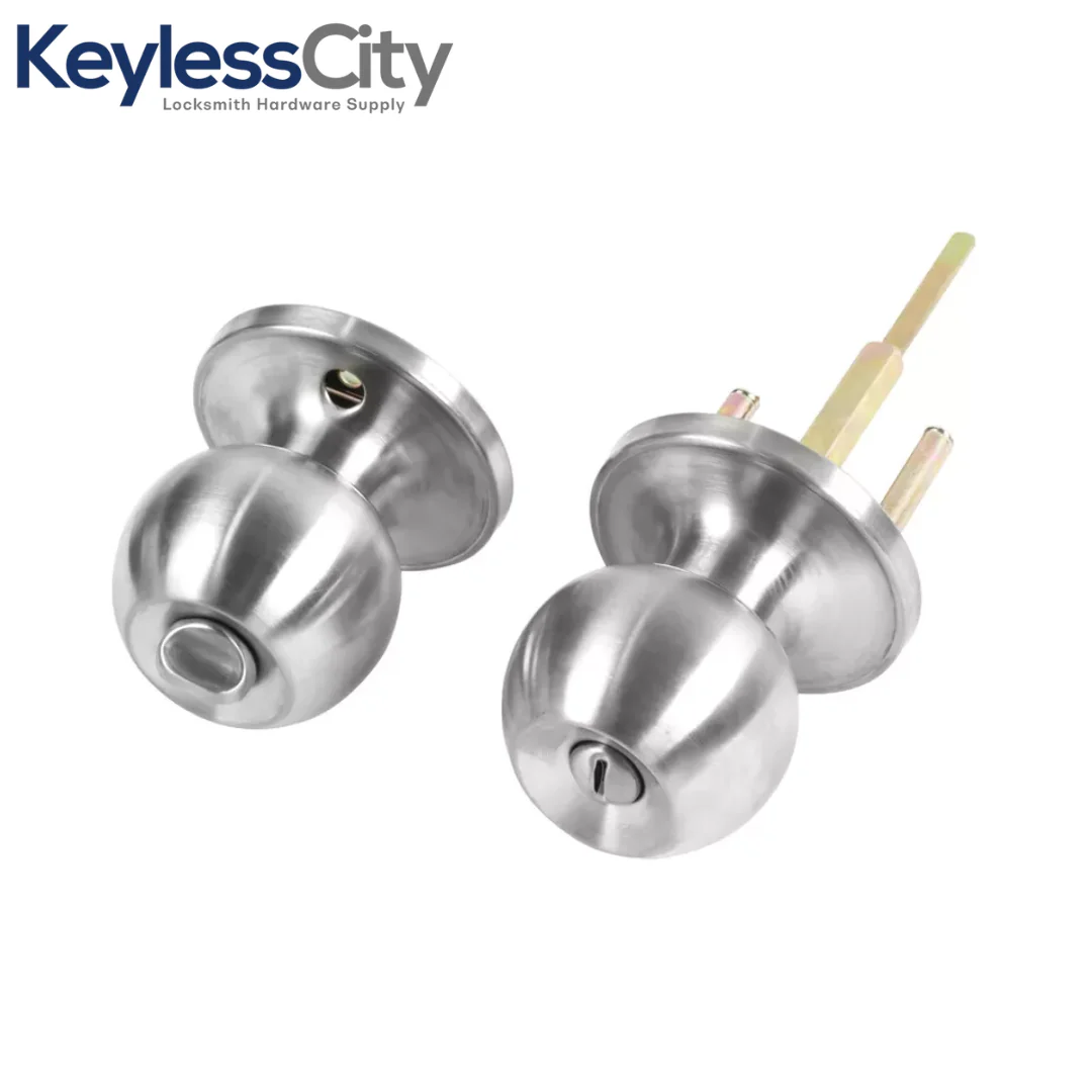 Schlage Premium Combo Lockset – Knob & Deadbolt – Satin Silver