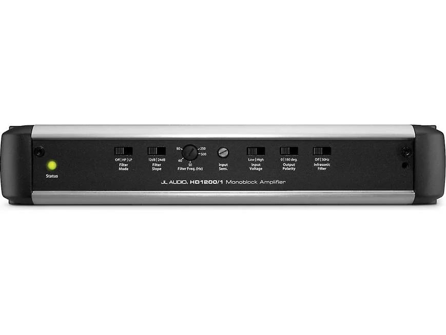 JL Audio HD Series HD1200/1 Mono 1-channel amplifier — 1,200 watts RMS x 1