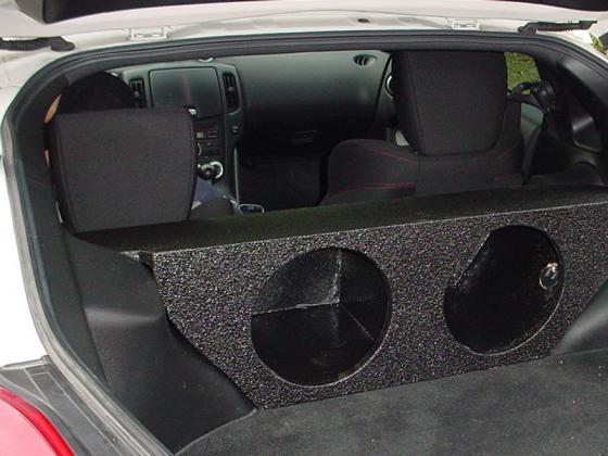 2009 and up Nissan 370Z Pro-Carpeted Subwoofer Box 2X12