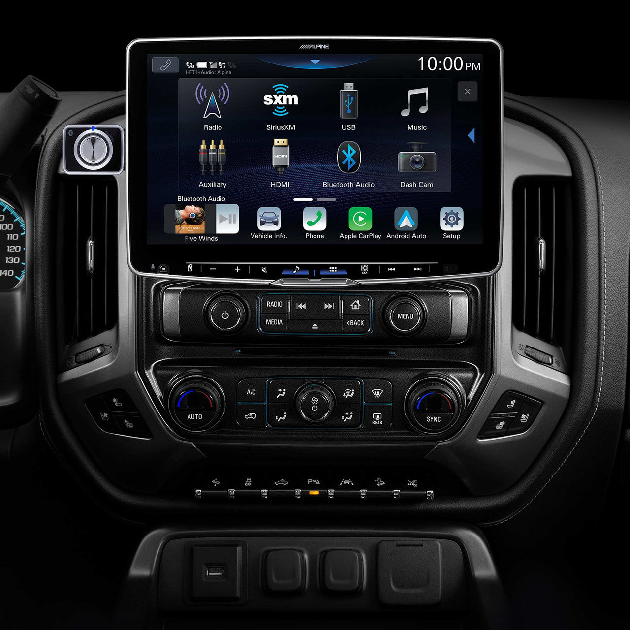 Alpine RUX-H02 Next-Gen Remote Bass Knob for the Alpine Halo Display