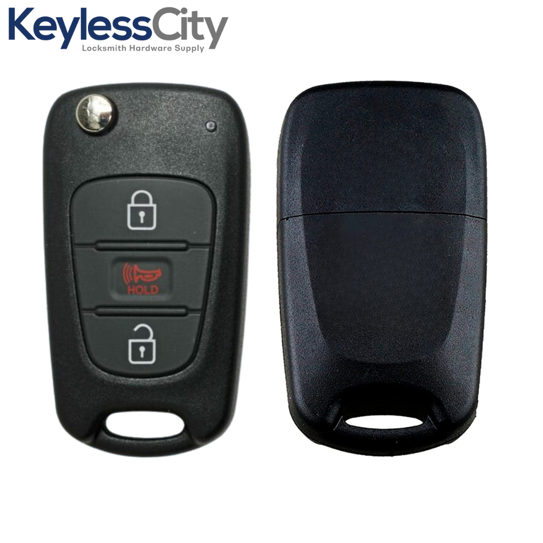 2012-2013 Kia Rio / 3-Button Flip Key / PN: 95430-1W020 / TQ8-RKE-3F02 (AFTERMARKET)