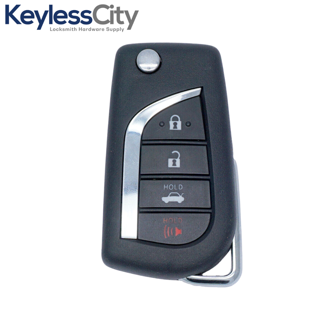 2018-2023 Toyota Camry Corolla / 4-Button Flip Key / PN: 89070-06790 / HYQ12BFB (H Chip) (AFTERMARKET)