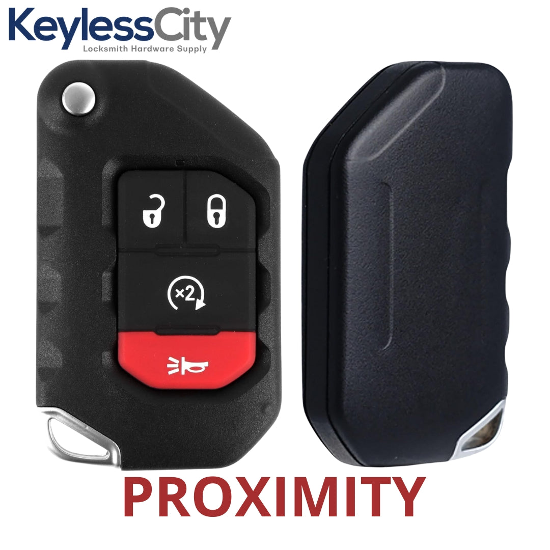 2018-2024 Jeep Wrangler Gladiator / 4-Button Smart Flip Key / PN: 68416784AA / OHT1130261 / SIP22 (AFTERMARKET)