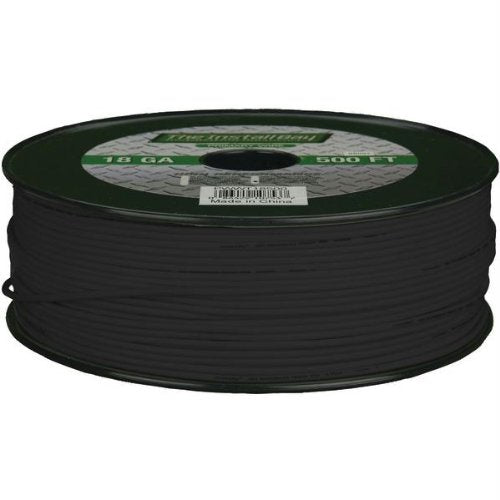 INSTALL BAY PWBK18500 18-Gauge Primary Wire, 500ft (Black)