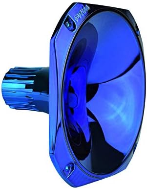 PRV AUDIO WGP14-25 BLUE CR-S - 1” Exit Horn Screw-On Waveguide - Blue Chrome Short ABS Wave Guide - 45° x 45° Nominal Coverage - Slim Profile Waveguide (Single)