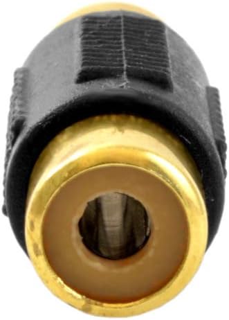 EA-FBRL Gold Plated Female to Female RCA Coupler Barrel Connector (10/Pack)